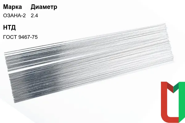 Электроды ОЗАНА-2 2,4 мм алюминиевые